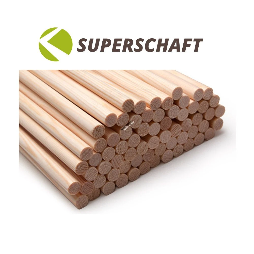 Superschaft Pine Tapered Arrow Shafts - 5/16 To 9/32 3 Superschaft Pine Tapered Arrow Shafts - 5/16 To 9/32